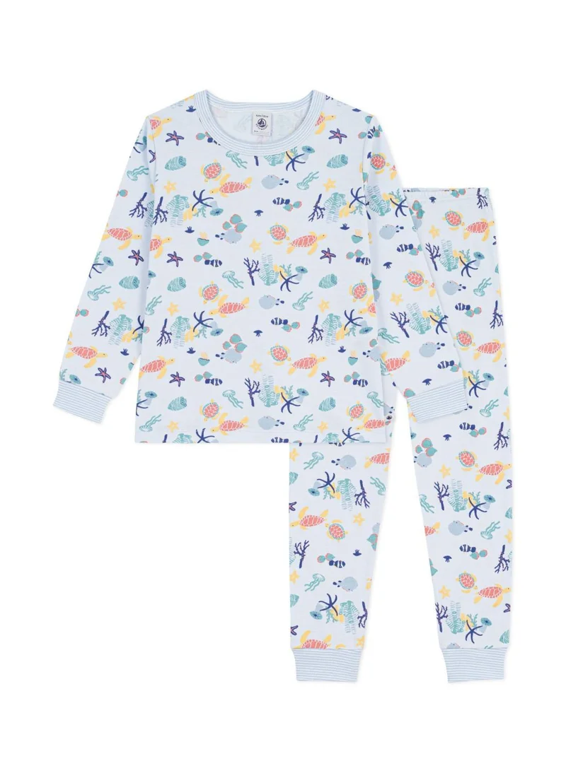 بيتي باتو Children's glow-in-the-dark printed cotton pyjamas